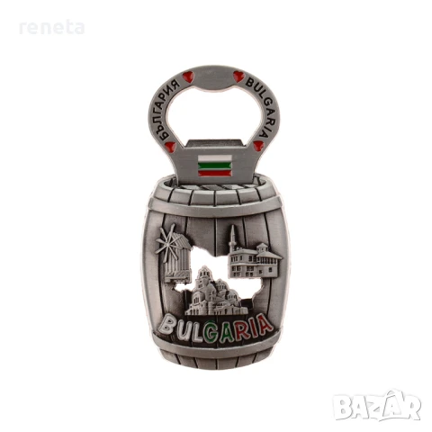 Магнитна фигурка Буре, Отварачка, Метална, 8х4х1 см, снимка 1