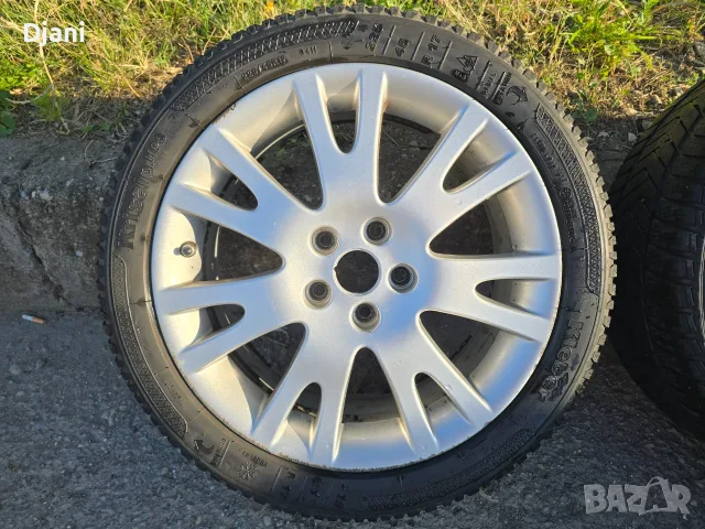 Оригинални Renault Silverstone 17" 5x108 + зимни гуми 225/45 R17 - 130€, снимка 4 - Гуми и джанти - 56183788
