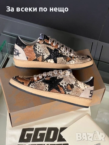 Golden Goose Дамски Бели Маратонки С Цикламена Звезда👟Дамски Спортни Обувки Код E1243, снимка 5 - Маратонки - 53755072