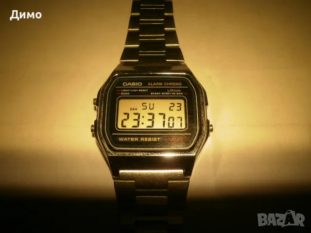 Casio A158W- мъжки електронен часовник- класика 