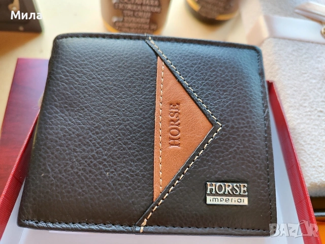 Мъжки портфейл в кутия 
