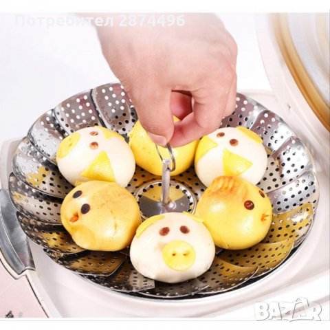 3033 Метален съд за готвене на пара, снимка 7 - Други стоки за дома - 35711539