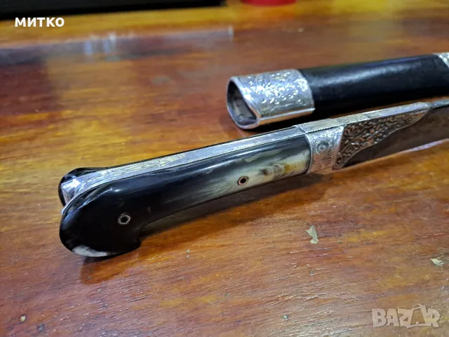 сребърен османски отомански балкански нож, снимка 4 - Ножове - 49902210