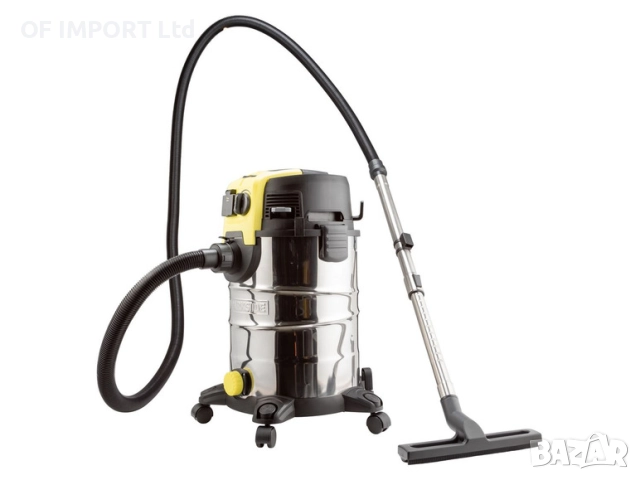 Професионална Прахосмукачка за Сухо и Мокро Почистване + Контакт PARKSIDE 1500W, снимка 2 - Прахосмукачки - 52719681