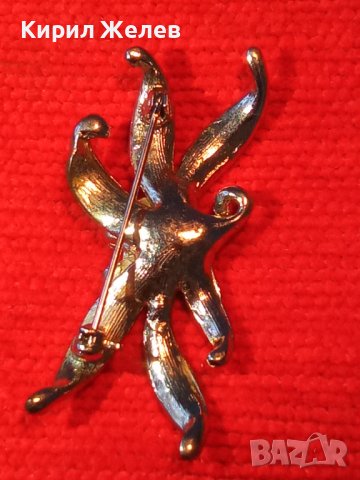 ПОСРЕБРЕНА ФЛОРАЛНА СКЪПОЦЕННА АРТ НУВО СТИЛ СТАРА БРОШКА - ЦВЕТЕ 26815, снимка 2 - Други - 34840638