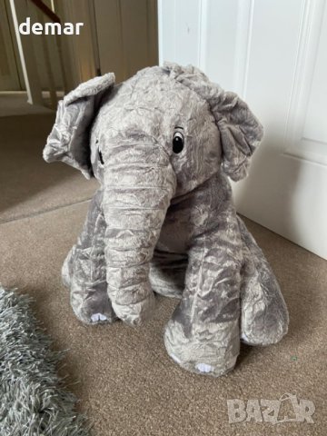 Плюшена играчка Sricam – сив слон, снимка 8 - Плюшени играчки - 42142514