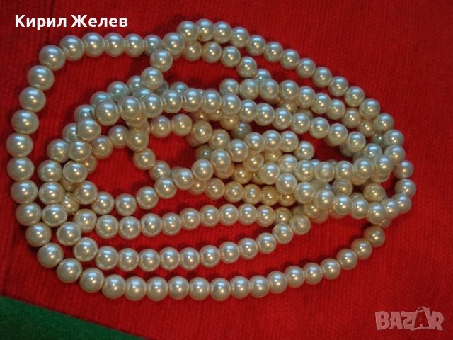 БЕЛИ ПЕРЛИ РЕТРО СТИЛ ГЕРДАН ОГЪРЛИЦА КОЛИЕ 13833