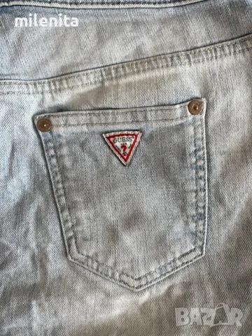 Къса оригинална дънкова пола на Guess/Гес-26номер, снимка 7 - Поли - 50296268