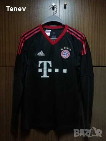 Bayern Munich Neuer Adidas оригинална тениска фланелка вратарски екип Нойер Байерн Мюнхен , снимка 2 - Футбол - 53089744
