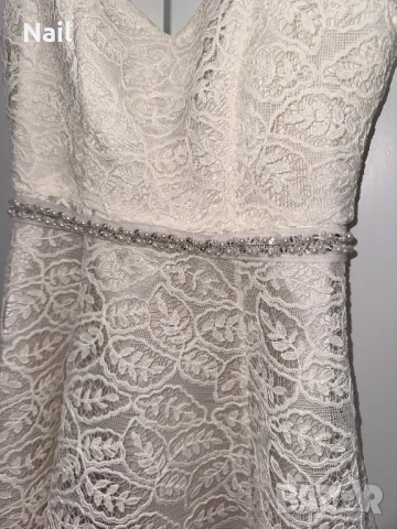 Официална рокля AVIN от дантела с перли и камъни, снимка 7 - Рокли - 51643217