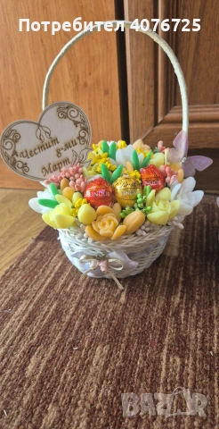 Кошница с ароматни сапунени цветя , снимка 10 - Други - 53640832