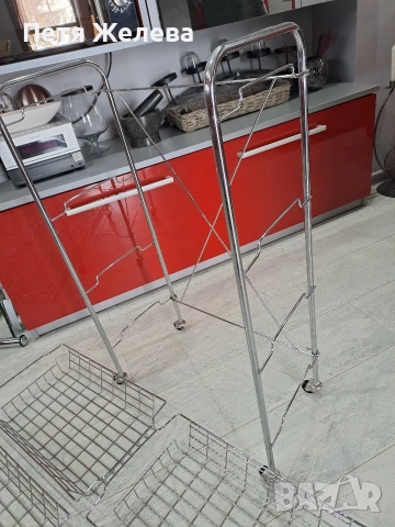 Сгъваем метален стелаж на колела , снимка 8 - Други стоки за дома - 53321509