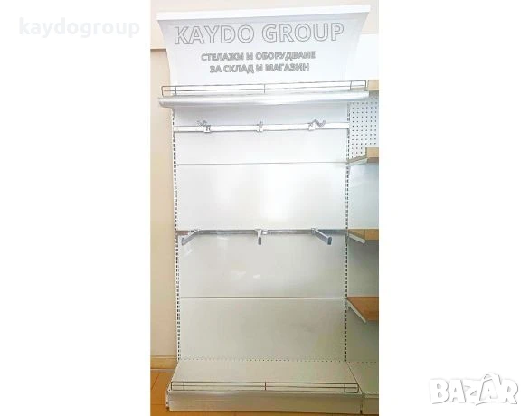 Налични Метални крайстенни и островни стелажи за дрехи и обувки, R-9016 БЯЛ ГЛАНЦ, снимка 9 - Стелажи и щандове - 50655152