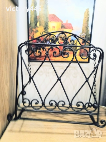 Поставка стойка за книга ковано желязо 