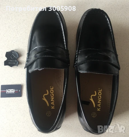 Мъжки обувки Kangol 43 номер за широк крак- Естествена кожа, снимка 2 - Официални обувки - 50953422