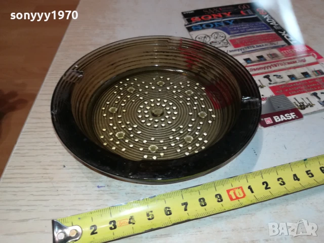 КРАСИВ ЗЕЛЕН ПЕПЕЛНИК 0606251151, снимка 4 - Антикварни и старинни предмети - 50572022