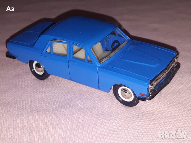Руски соц модел на метална Волга ГАЗ-24 A14 1:43 Сделано в СССР USSR, снимка 3 - Колекции - 53657889