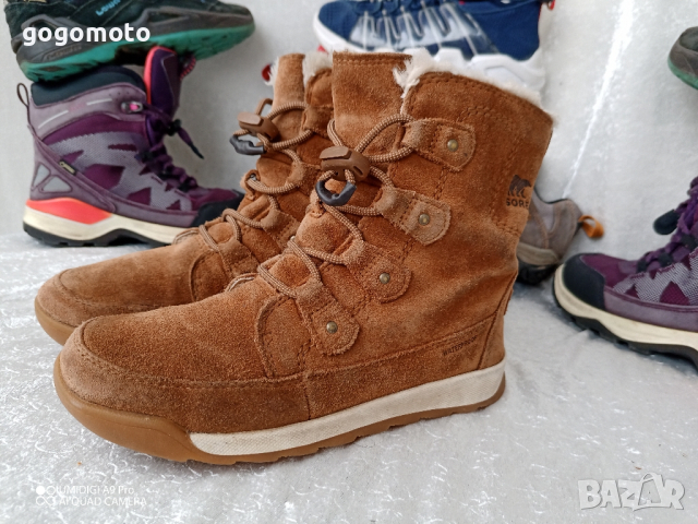 ВОДОУСТОЙЧИВИ SOREL® детски УНИСЕКС боти естествена кожа 33 - 34, снимка 2 - Детски боти и ботуши - 44573152