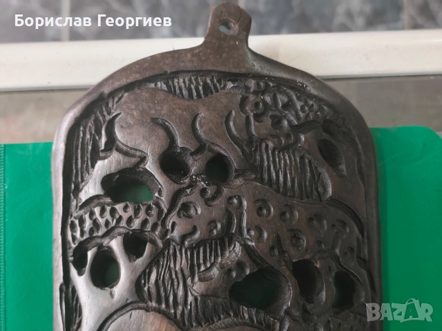 Дървена маска дърворезба, снимка 2 - Колекции - 52302774