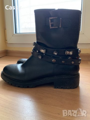 Боти от естествена кожа 37ми размер, снимка 2 - Дамски боти - 34439817