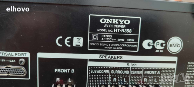 Ресивър Onkyo HT-R358, снимка 14 - Ресийвъри, усилватели, смесителни пултове - 44635370