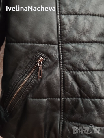 Дамско яке естествена кожа , снимка 3 - Якета - 51625167