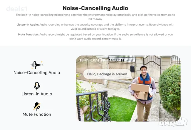 ANNKE C800 4K Външна PoE IP Bullet Камера за сигурност Разпознаване на хора и превозни средства , снимка 6 - IP камери - 50192413
