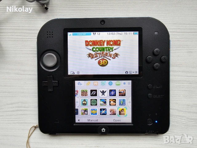 Nintendo 2DS - 128GB + 90 Игри, снимка 2 - Nintendo конзоли - 53454822