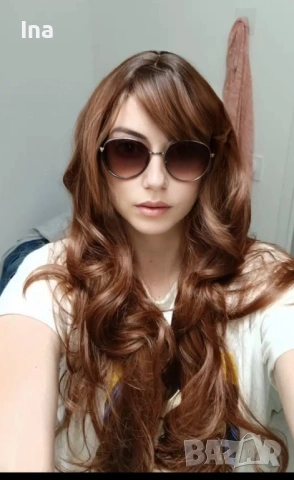 Червеникаво кестенява перука