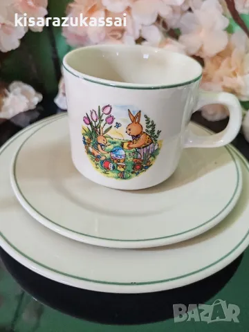Троен  порцеланов, детски сет , снимка 2 - Чаши - 48796480