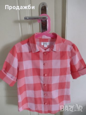 Риза с къс ръкав за момиче, снимка 2 - Детски ризи - 40386639