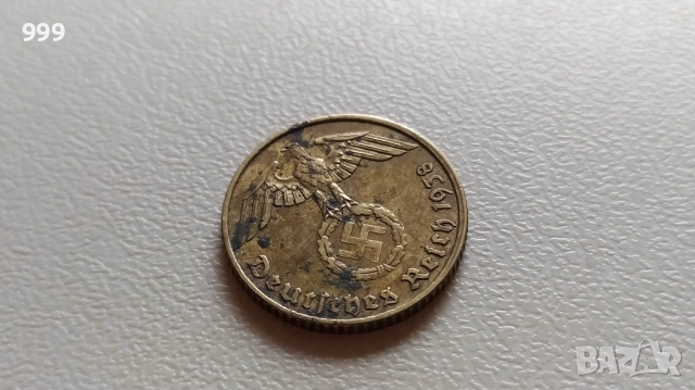 5 райхспфенига 1938 А Германия, снимка 1