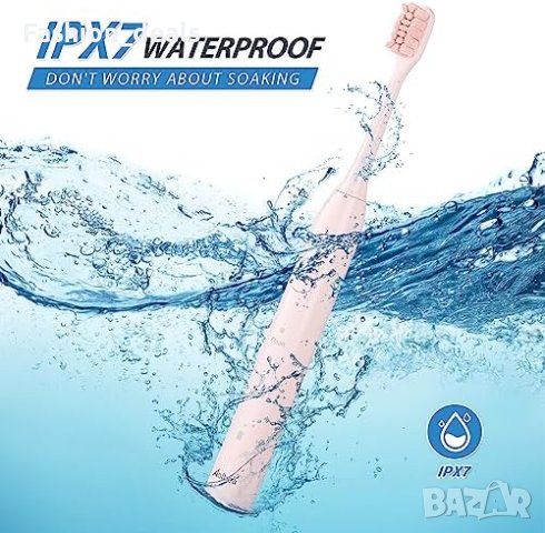 Нова Розова акумулаторна електрическа четка за зъби възрастни Грижа уста, снимка 4 - Други - 41832293
