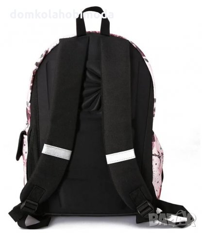 Раница с една преграда и един джоб, Меки презрамки, Подсилен гръб , 30x12x42 см, снимка 5 - Раници - 33889039