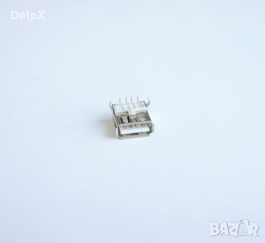 Букса за платков монтаж метална USB-A(ж)