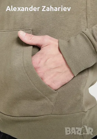 Суитчър с качулка Jack&Jones Olive мъжки, снимка 4 - Суичъри - 56319076