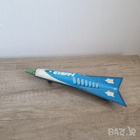 Стара ламаринена играчка ракета Старт-1, снимка 1