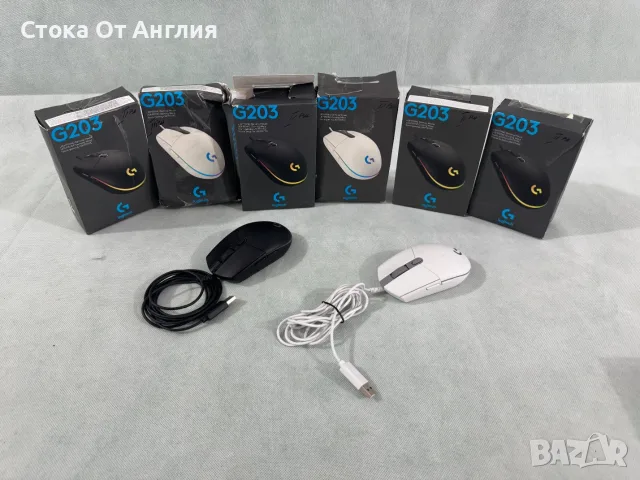 Мишка Logitech G203, USB, гейминг, RGB подсветка, черна