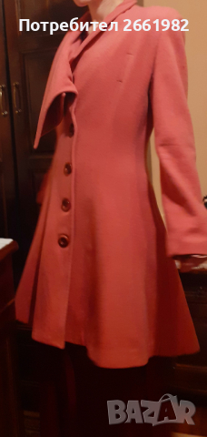 Красиво розово палто, снимка 2 - Палта, манта - 36208931