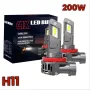 2024 Модел 200W LED Диодни крушки H11 12V 300% Директен Монтаж, снимка 1