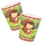 Червената Шапчица 8 бр картонени чаши парти рожден ден, снимка 1 - Чаши - 40672316