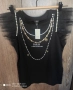 River Island нова с етикет тениска топ с перли и тюл, снимка 4