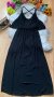 Дълга черна рокля, снимка 1 - Рокли - 41934569