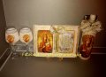 Подарък за Кръстници- Старинна книга с икона и личен поздрав, снимка 11