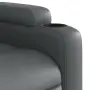 vidaXL Масажен наклоняем стол, сив, изкуствена кожа, снимка 10