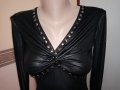 YSY, Страхотна Тюлена Блуза с шипове, Размер S. Код 2165, снимка 3