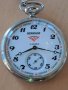 руски джобен часовник Serkisof 18 jewels с кюстек, снимка 1