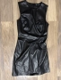 Чисто нова черна лъскава кожена рокля "Zara" / "Зара", номер 36, размер S, снимка 4