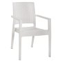 Стол трапезен градински KAGANU HM5134 Бял, снимка 1 - Столове - 44277055