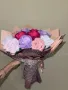 Вечни рози от плюшена тел, снимка 2